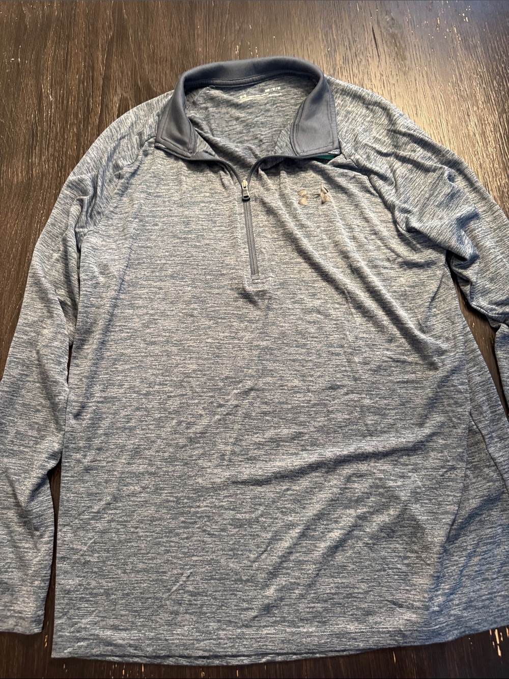 Under Armour Women's Heather Gray 1/4 Zip Pullover
